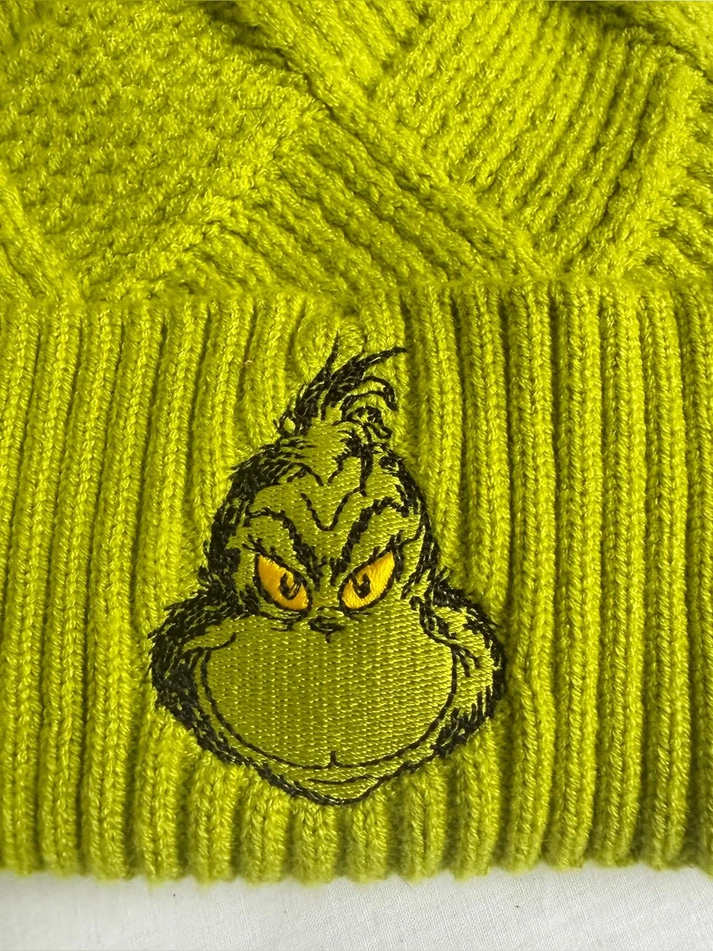 Dr Seuss The Grinch Youth Christmas Green Beanie Pom Hat Gloves Keyring 1 Size